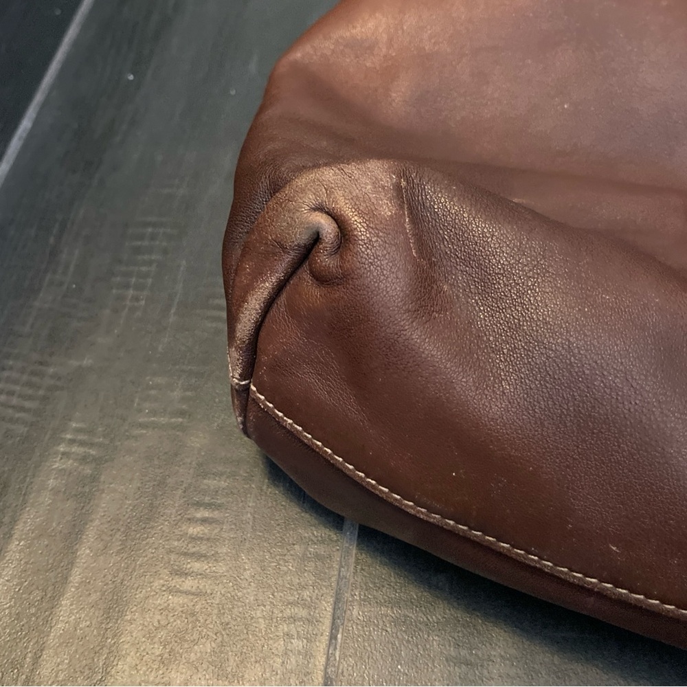 Prada Womens Leather Gold Tone Hardware Top Handle Tote Bag Brown - Picture 7 of 16